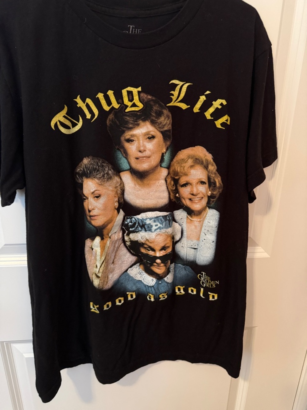 The Golden Girls 'Thug Life' Black Short Sleeve Tee